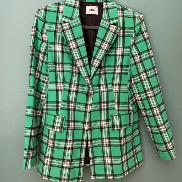LiME - bottle green woman’s blazer jacket- size M - Picture 13 of 13